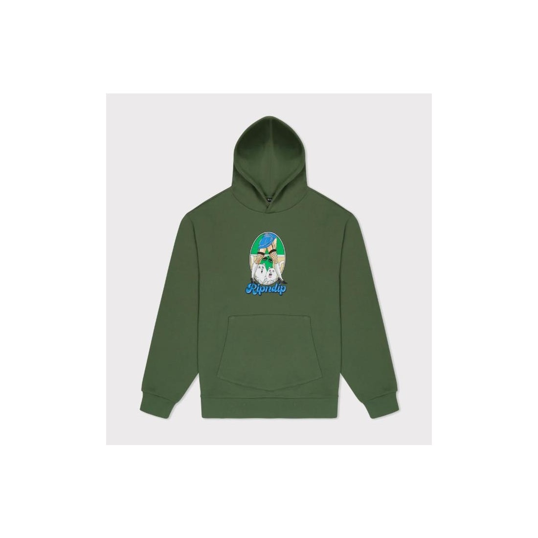 RIPNDIP NERMAL FEST HOODIE VERDE OLIVA