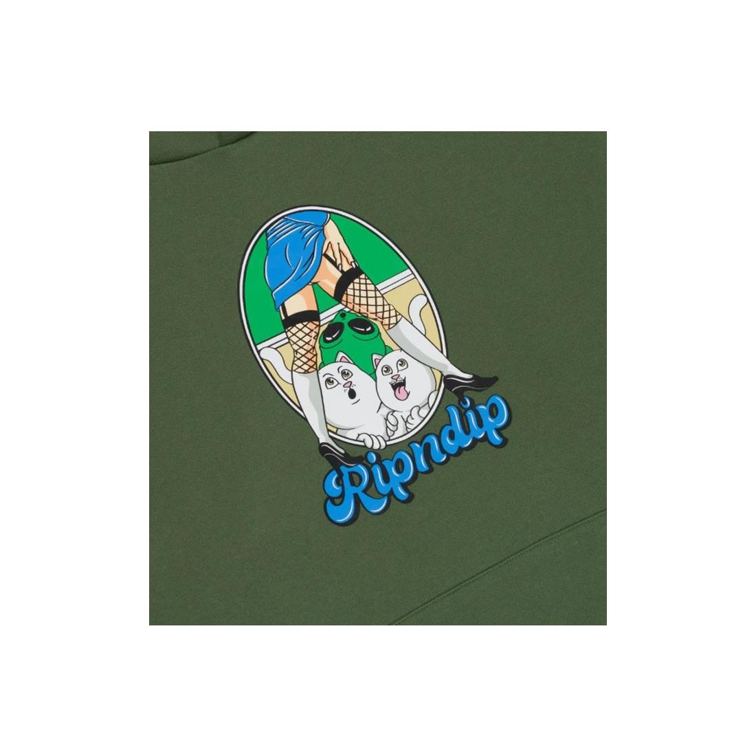 RIPNDIP NERMAL FEST HOODIE VERDE OLIVA