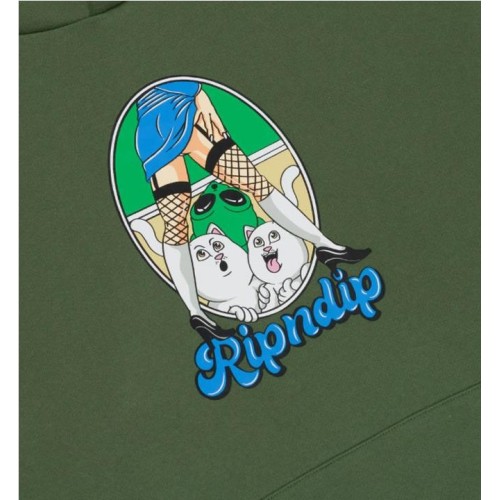 RIPNDIP NERMAL FEST HOODIE VERDE OLIVA