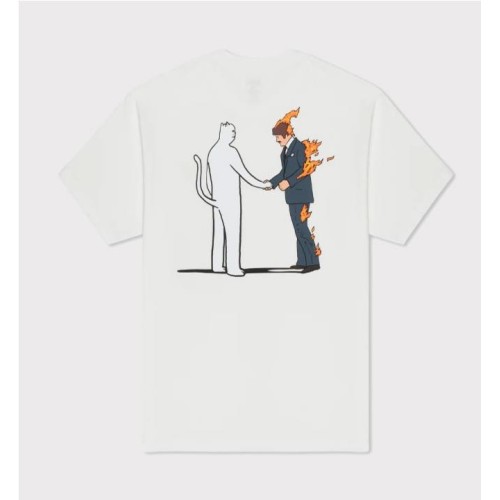 RIPNDIP BURN TEE BLANCO