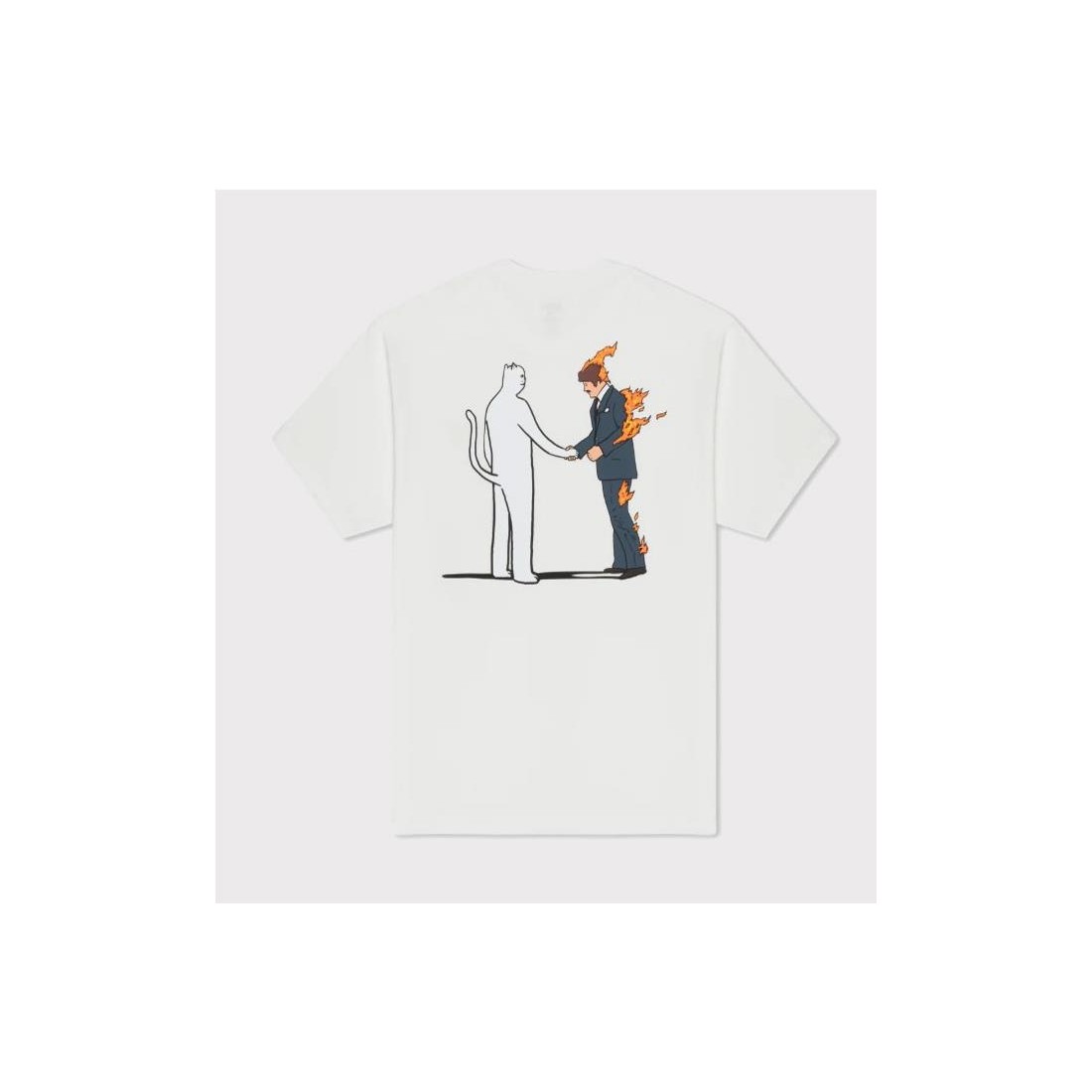 RIPNDIP BURN TEE BLANCO