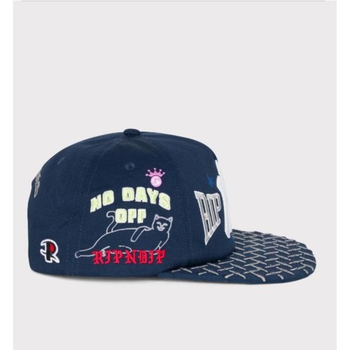 RIPNDIP NY ATHLETICS SNAPBACK AZUL MARINO