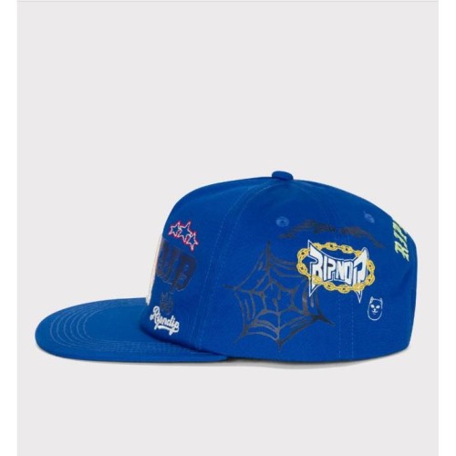 RIPNDIP LA ATHLETICS SNAPBACK AZUL BLANCO