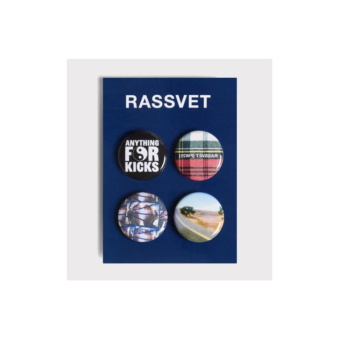 RASSVET SET OF 4 PINS BLANCO