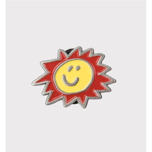 RASSVET SUN SMILEY PIN ROJO