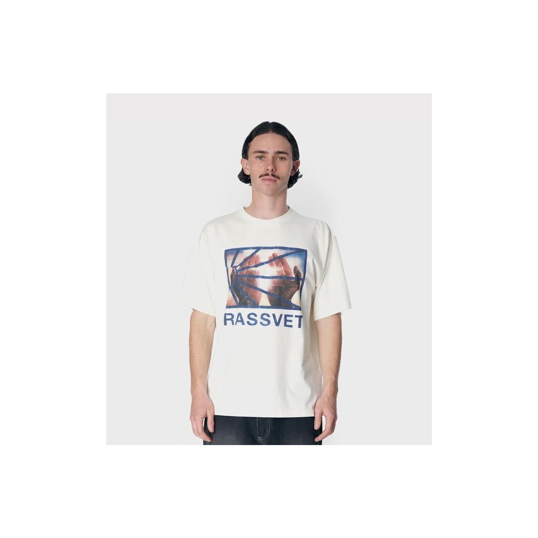 RASSVET HANDS LOGO TEE BLANCO