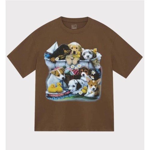 RASSVET PUPPIES TEE MARRON
