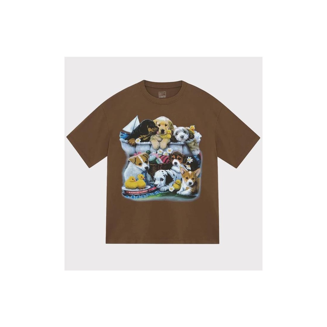 RASSVET PUPPIES TEE MARRON