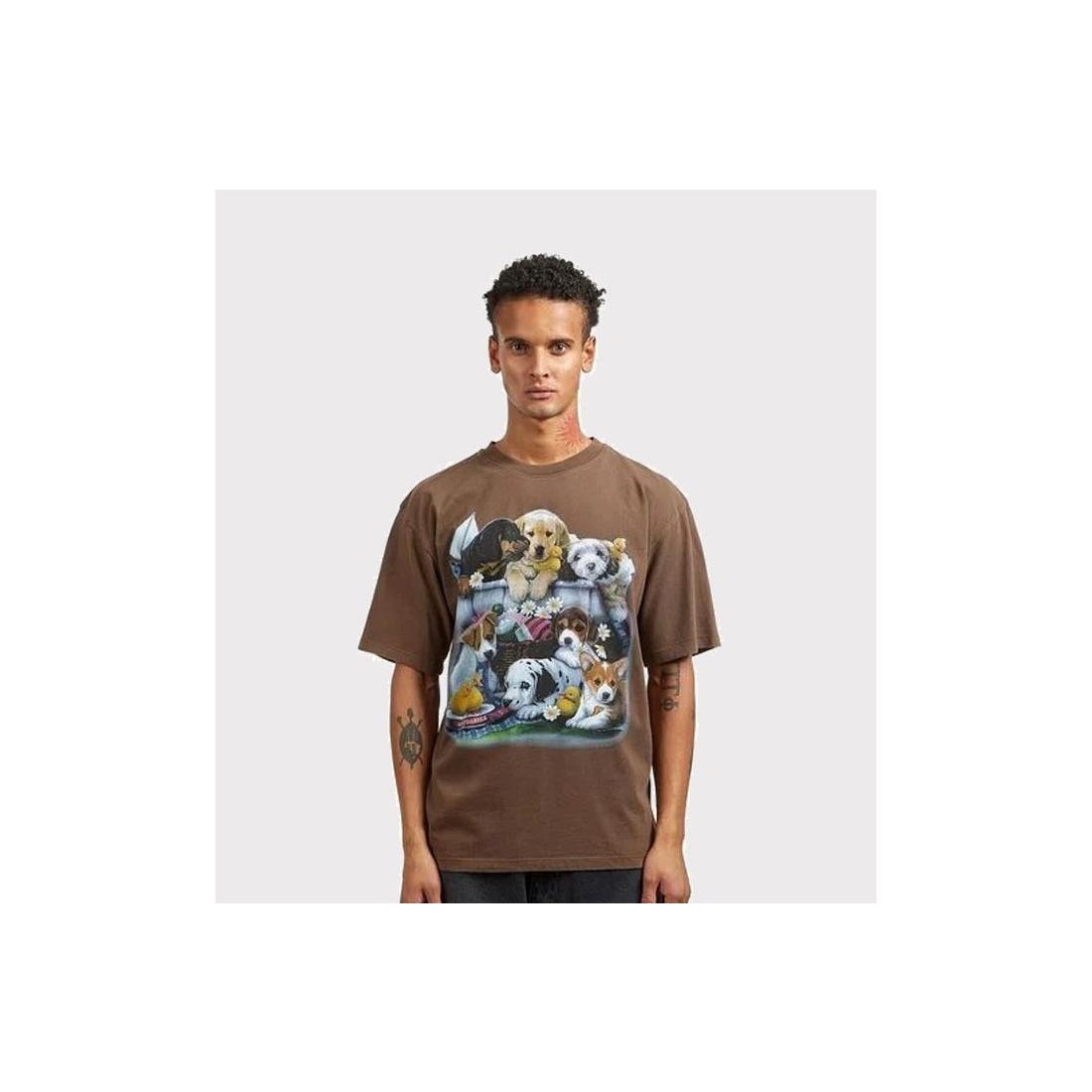 RASSVET PUPPIES TEE MARRON