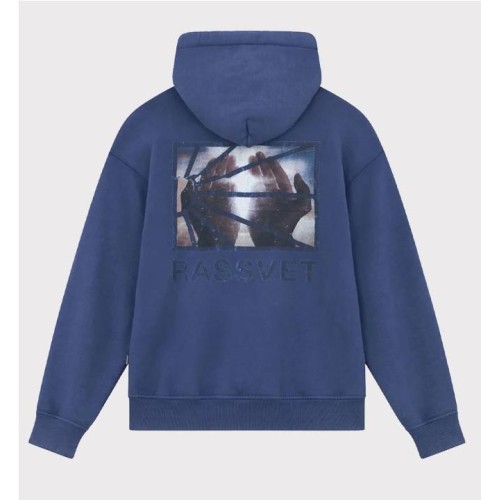 RASSVET HANDS LOGO HOODIE AZUL MARINO