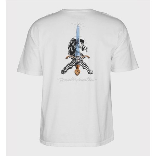 POWELL PERALTA SKULL SW TEE BLANCO