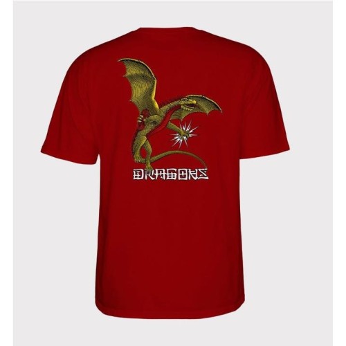 POWELL PERALTA DRAGONS LOGO T GRANATE