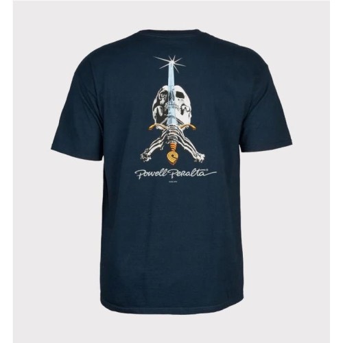 POWELL PERALTA SKULL AND SWORD AZUL