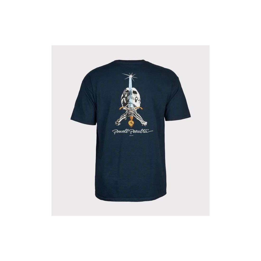 POWELL PERALTA SKULL AND SWORD AZUL
