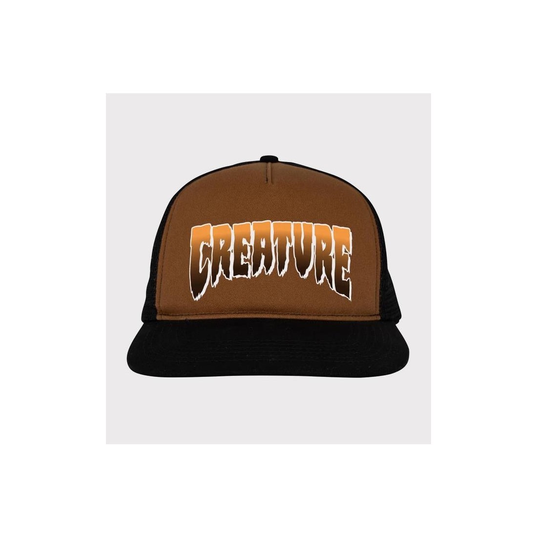 CREATURE LOGO MESH TRUCKER HAT MARRON