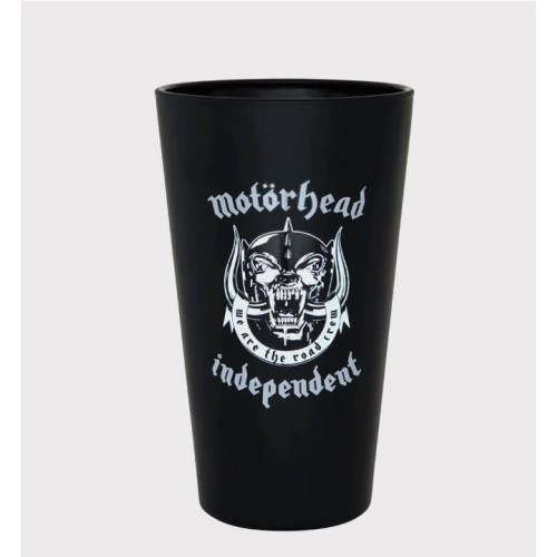 INDEPENDENT X MOTORHEAD GLASS NEGRO