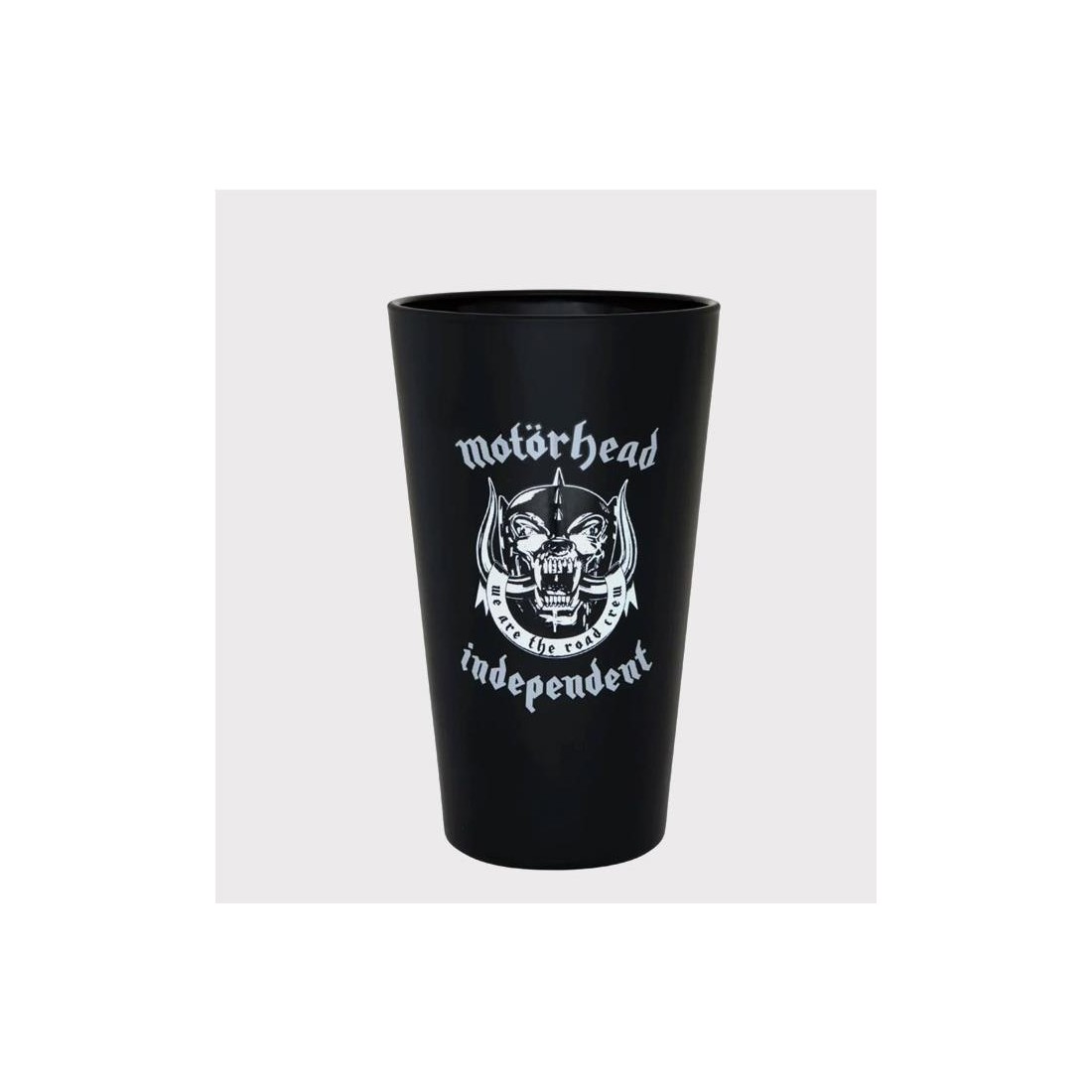 INDEPENDENT X MOTORHEAD GLASS NEGRO