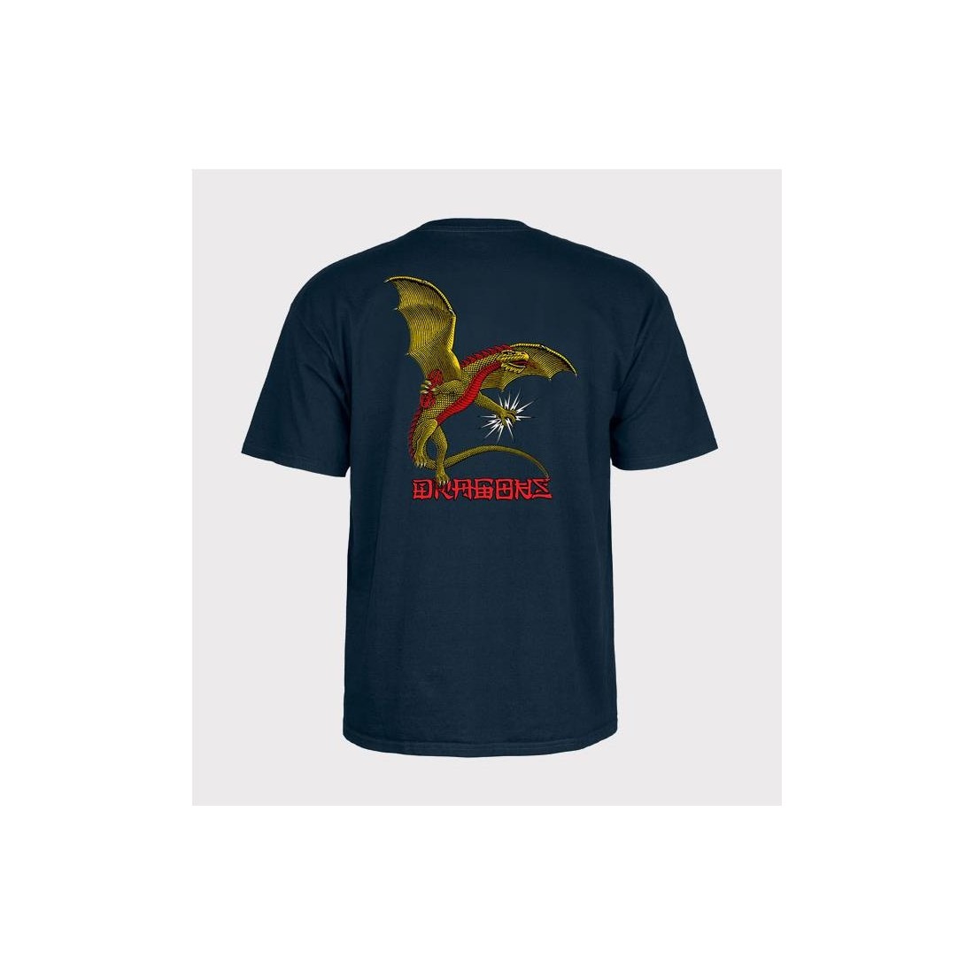 POWELL PERALTA DRAGON LOGO TEE AZUL