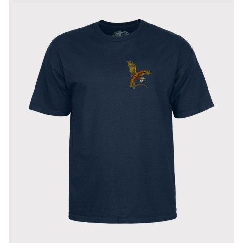 POWELL PERALTA DRAGON LOGO TEE AZUL