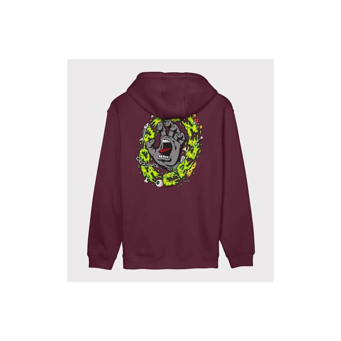 SANTA CRUZ SLIME SCREAM HOODIE GRANATE