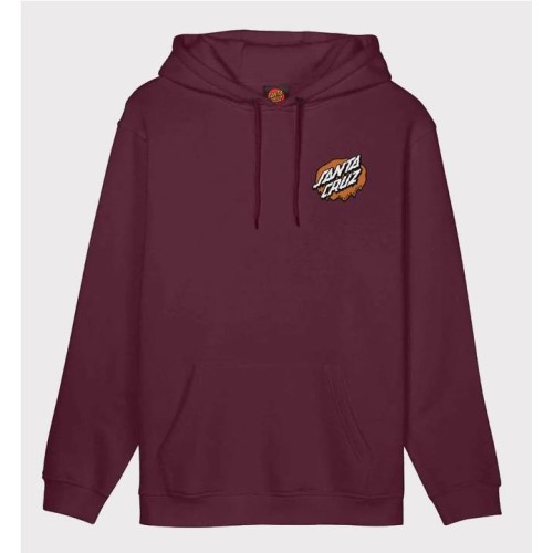 SANTA CRUZ SLIME SCREAM HOODIE GRANATE 2
