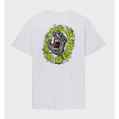 SANTA CRUZ SLIME SCREAM TEE BLANCO