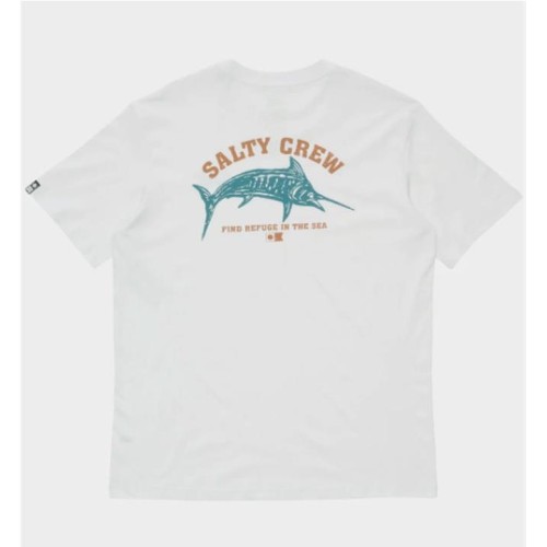 SALTY CREW BILL FISHING TEE BLANCO