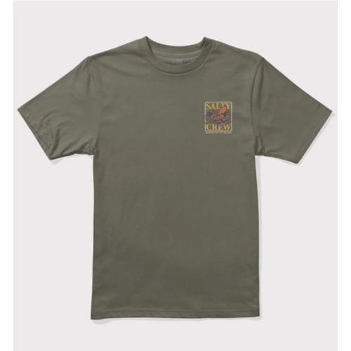 SALTY CREW INK SLINGER TEE VERDE OLIVA