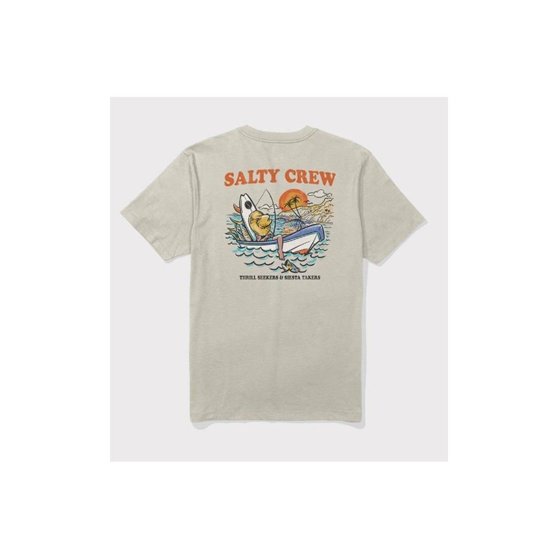 SALTY CREW DOWN TIME TEE GRIS