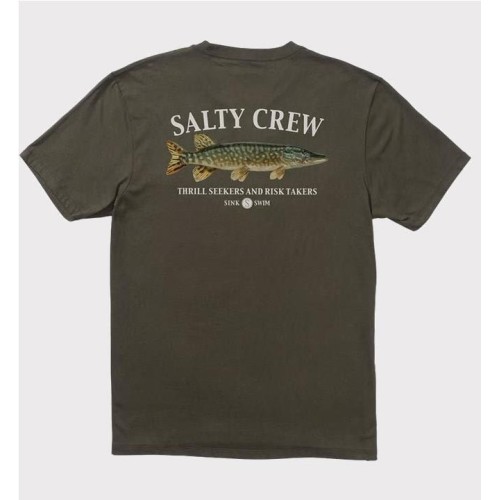 SALTY CREW EURO PIKE TEE VERDE OLIVA