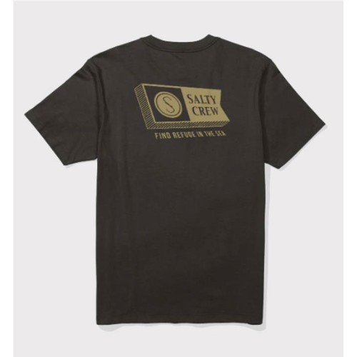 SALTY CREW ALPHABET TEE NEGRO