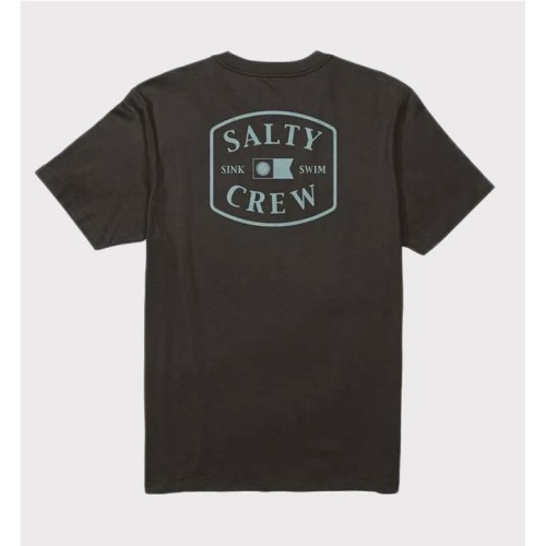 SALTY CREW CAPTIALS TEE NEGRO