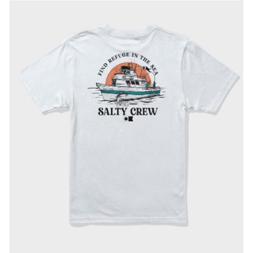 SALTY CREW DAY CHARTER TEE BLANCO