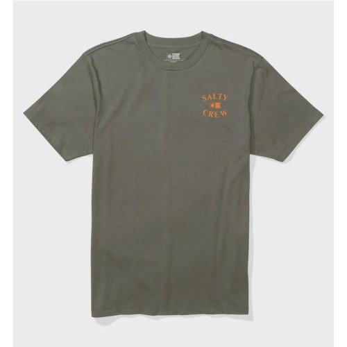 SALTY CREW CAPTIALS TEE VERDE OLIVA 2