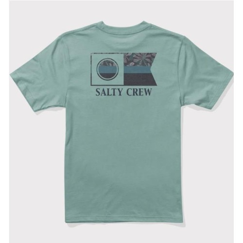 SALTY CREW FLAGSHIP FILL TEE VERDE CLARO
