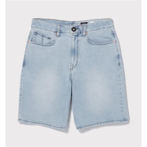 VOLCOM BILLOW DENIM SHORT 22 AZUL BLANCO 2