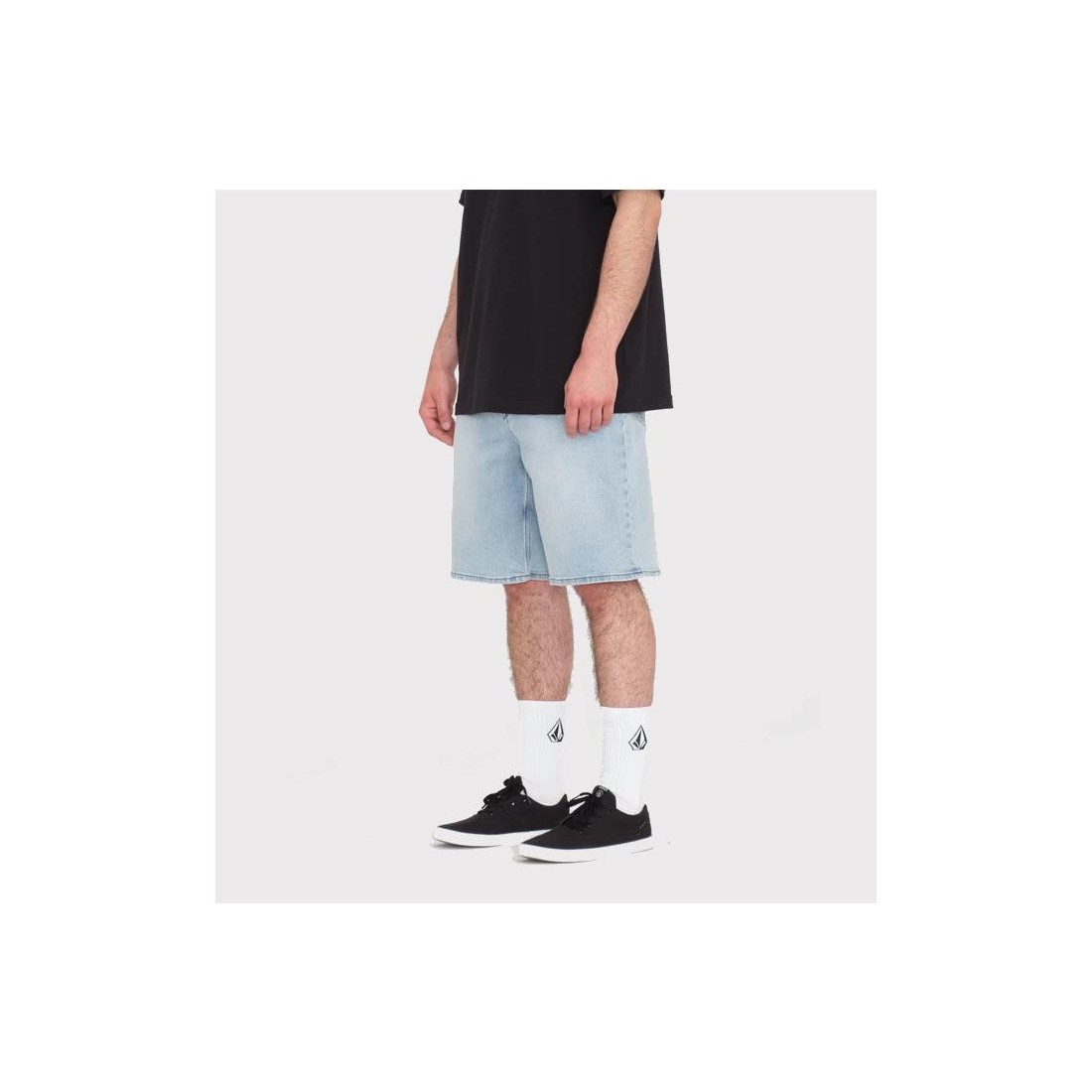 VOLCOM BILLOW DENIM SHORT 22 AZUL BLANCO
