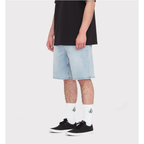 VOLCOM BILLOW DENIM SHORT 22 AZUL BLANCO