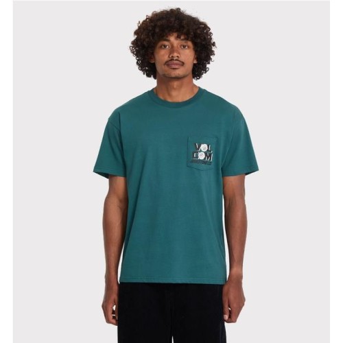 VOLCOM PARTED OUT POCKET TEE VERDE
