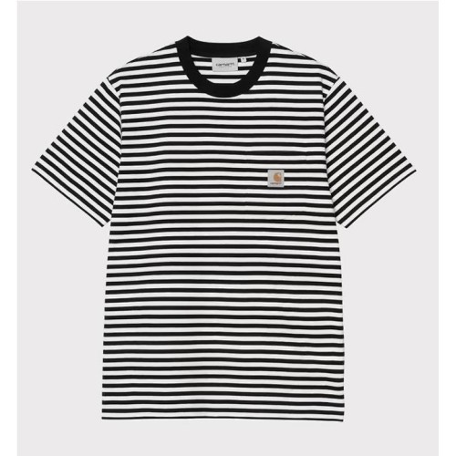 CARHARTT WIP EZRA POCKET TEE NEGRO