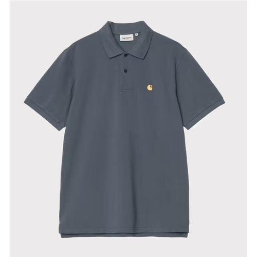 CARHARTT WIP CHASE PIQUE POLO AZUL