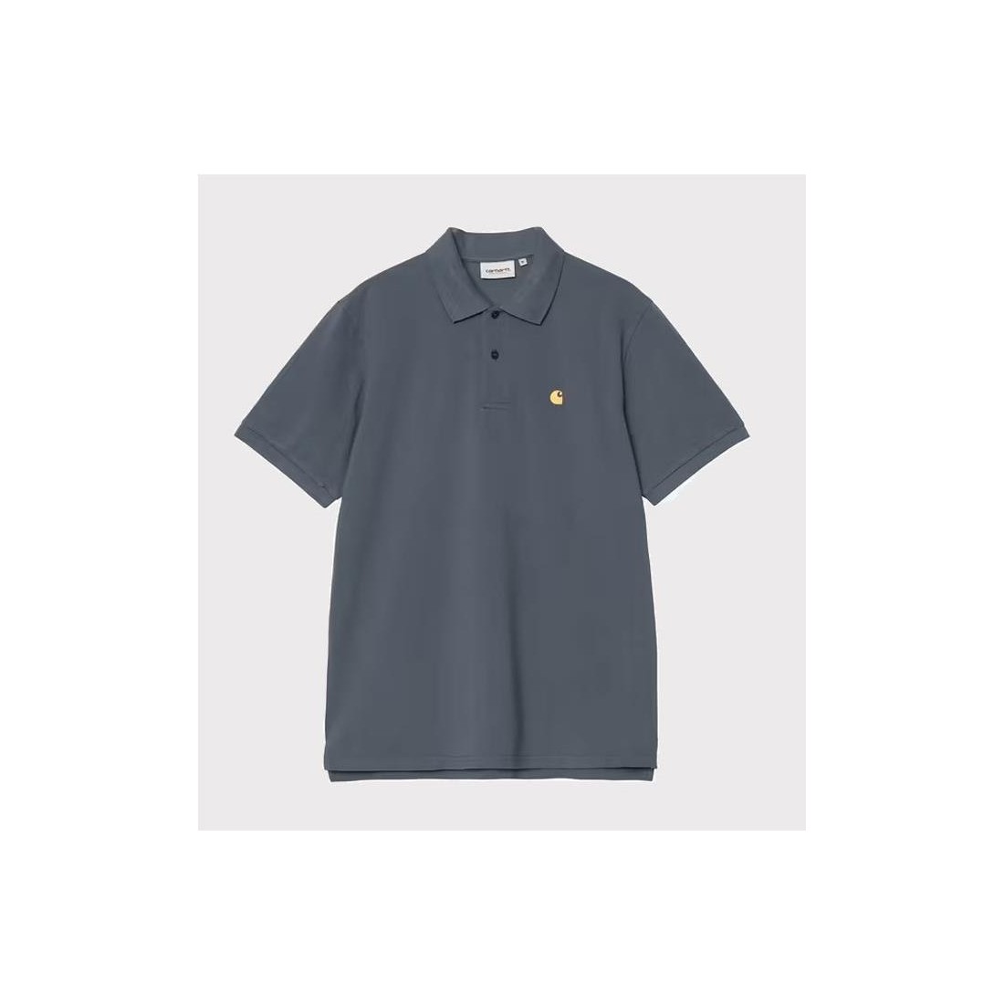CARHARTT WIP CHASE PIQUE POLO AZUL