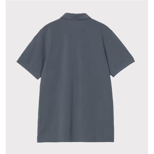 CARHARTT WIP CHASE PIQUE POLO AZUL 2