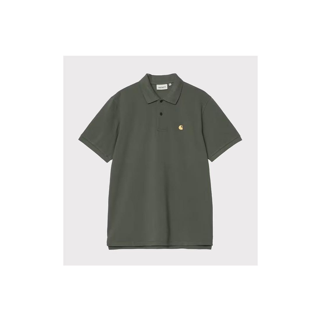 CARHARTT WIP CHASE PIQUE POLO VERDE