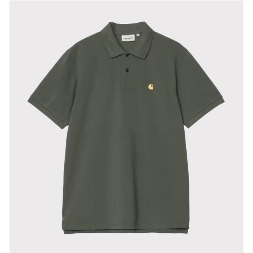 CARHARTT WIP CHASE PIQUE POLO VERDE