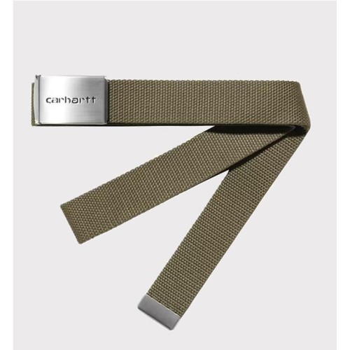 CARHARTT WIP CLIP BELT CHROME VERDE