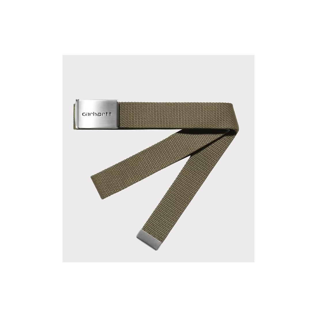 CARHARTT WIP CLIP BELT CHROME VERDE