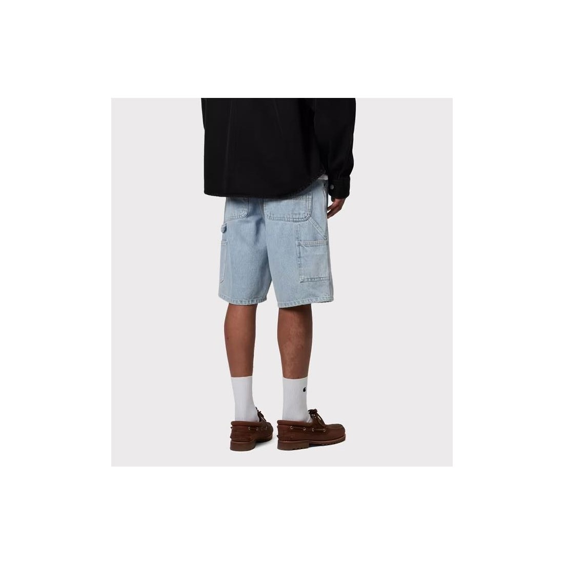 CARHARTT WIP SINGLE KNEE SHORT AZUL BLANCO