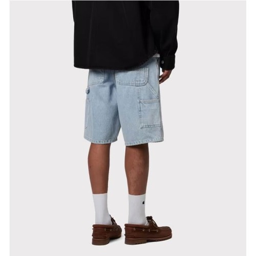 CARHARTT WIP SINGLE KNEE SHORT AZUL BLANCO