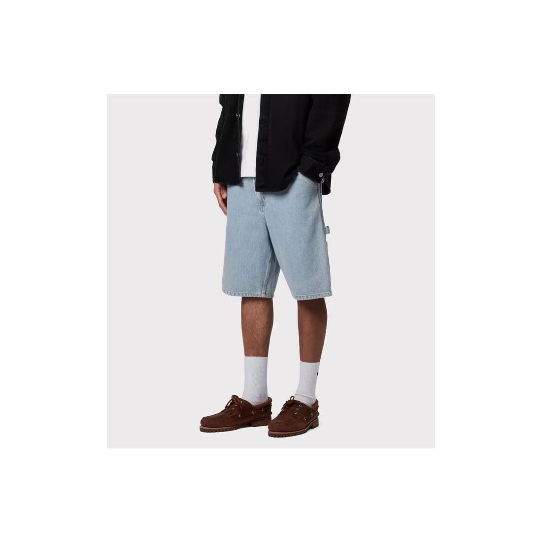 CARHARTT WIP SINGLE KNEE SHORT AZUL BLANCO